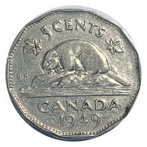 1949 Canada 5 Cents Nickel Canadian Coin - $1.75
