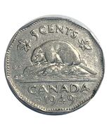 1949 Canada 5 Cents Nickel Canadian Coin - €1,51 EUR