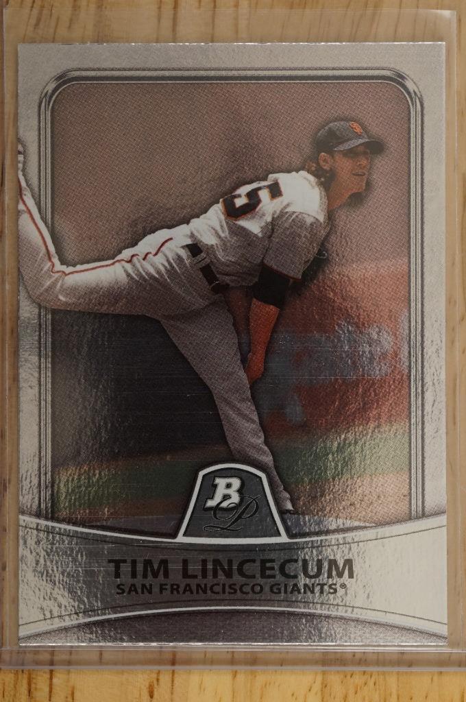 Primary image for 2010 Bowman Platinum Baseball Card #38 Tim Lincecum San Francisco Giants