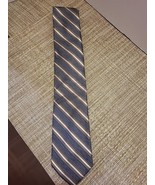 Joseph Abboud Gray/Brown/White Diagonal 100% Silk Men’s Neck Tie Made In... - £7.46 GBP