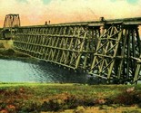 Cnr Ferrovia Ponte Sopra Alce Jaw Creek Saskatchewan Canada Cartolina - $15.31