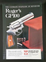 1988 Sturm, Ruger & Company Inc. GP100 Stainless .357 Revolver Ad - $6.64