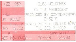 The B-52&#39;s Ticket Stub Décembre 7 1989 St. Louis - £35.67 GBP