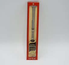 Brite Silberfarben Netz Vintage Damen Armbanduhr Band NOS - £30.28 GBP