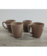Corelle Coordinates Stoneware Brown/Tan Coffee Cups Mugs - Set of 4 - £15.17 GBP