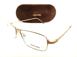 New Tom Ford TF 5202 029 Matte Gold 55mm Men&#39;s Eyeglasses Frame Italy - £149.39 GBP
