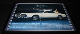 1966 Mercury Cougar Framed 12x18 ORIGINAL Vintage Advertising Display - $49.49