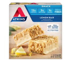 Atkins Snack Bar Lemon1.41OZ x 5 pack - £18.90 GBP