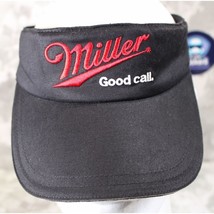 Miller Beer Spell Out Visor Good Call Ohio Black Red Licensed Golf Cap P... - £9.21 GBP