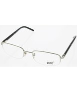 Mont Blanc Men Eyewear Frame Semi Rimless Silver Eyewear MB336 016 - £150.51 GBP