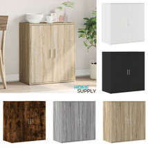 Modern Wooden 2 Door Home Living Room Sideboard Storage Cabinet Unit Wood Units - £79.18 GBP+