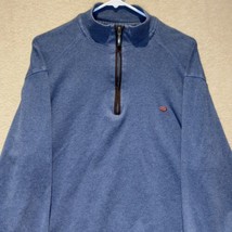 Southern Marsh 1/4 Zip Pullover Sweater Mens Large Long Sleeve Blue EUC - $18.69
