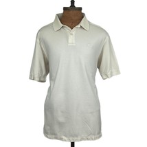 Tommy Bahama Emfielder Supima Cotton Blend XL  Beige Polo Golf Shirt - £24.94 GBP