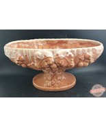 Royal Haeger Pottery Pedestal Planter Peach Cream Glaze Fruit Bowl Vinta... - €24,03 EUR