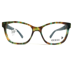 Guess Eyeglasses Frames GU2492 055 Brown Blue Tortoise Gold Cat Eye 52-16-135 - £47.87 GBP