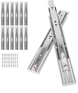 6 PAIRS of Soft Close 20” Cabinet Drawer Slides, Full Extension - $49.22