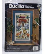 Bucilla-Nancy Rossi Counted Cross Stitch Noah&#39;s Ark Kit #40632 1992  - £18.66 GBP