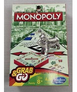 Hasbro Monopoly Grab &amp; Go Board Game Travel Size Great For ages 8+ Complete - $10.44