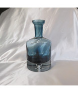 Block Large Blue Glass Decanter with Bubble in the Base # 22629 - £50.45 GBP