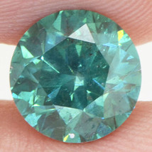 Fancy Green Diamond Round Shape Loose SI1 Natural Enhanced Polished 2.03 Carat - £1,676.91 GBP