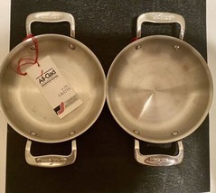 Two All-Clad 6 inch Stainless Steel Round Gratin Dish Baker Specialty Cookware - £35.61 GBP