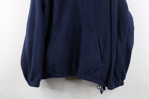 Vintage 90s Mens Medium Maumee Bay Resort Half Zip Fleece Sweater Navy Blue Item image 3