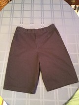 Boys-George shorts-Size 18-long blue-uniform flat front - $11.45