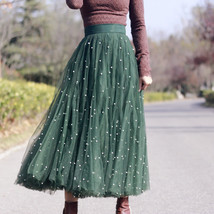 Black Long Tulle Skirt Outift Women Custom Plus Size Black Tulle Skirt image 7