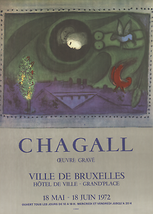 Marc Chagall Ville De Bruxelles, 1972 - £272.56 GBP