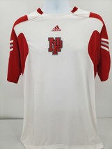 Adidas Red and White Soccer Shirt &#39;NP&#39; Men&#39;s Size Large - $20.94
