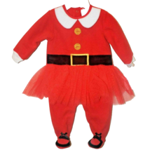 BabyGear Girls 3 to 6 Months Christmas Mrs Claus One Piece Skirted Outfit New - £10.38 GBP
