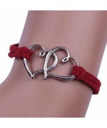 Double Heart Handmade Elastic Bracelet in 8 Colors - $167.41 MXN