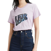 Levi&#39;s Womens Graphic T Shirt,Lavender,Large - £31.38 GBP