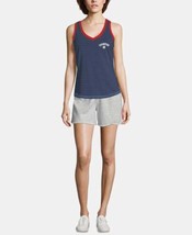 Champion Womens Heritage Cotton V neck Tank Top color Imperial Indigo Size L - £22.02 GBP