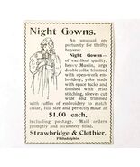 Strawbridge &amp; Clothier Night Gowns 1897 Advertisement Victorian Fashion ... - €17,17 EUR