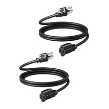 Extension Cord 6Ft, 14/3 Sjtw Weatherproof Power Cable For Indoor Outdoo... - £25.57 GBP