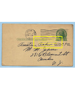 1933 Jefferson Pre-stamped Ham Radio QSL Card W9JZM  C.J. Eastman, Clinton Iowa  - $49.99