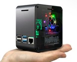 Raspberry Pi 4 Case, Aluminum Mini Tower Case With Cooling Fan And Color... - $54.99