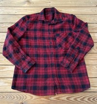LCW Casual Men’s Flannel Button Up Shirt Size S Red black E11 - £15.42 GBP