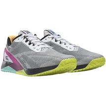 Reebok Men&#39;s Nano X1 Grit Sneaker H02864 White/Core Black/Pursuit Pink Size 9M - £50.73 GBP