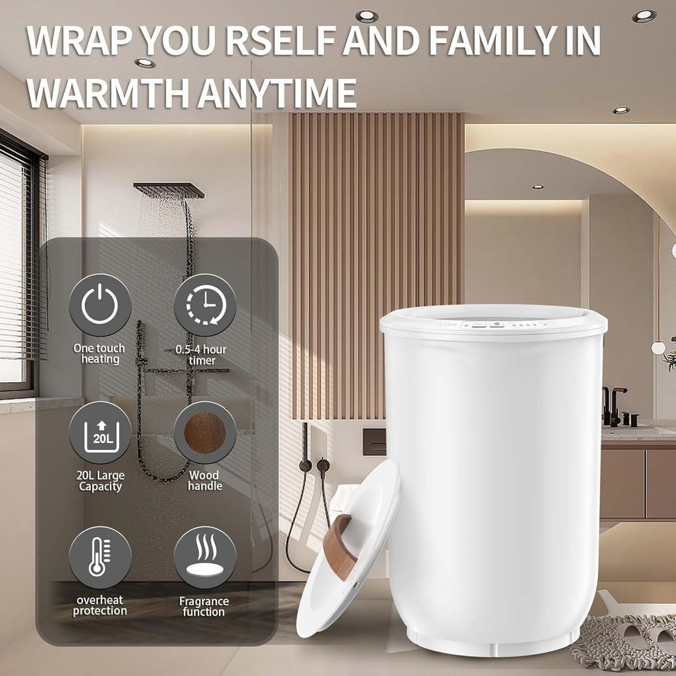 Spacious Towel Warmer with Auto Shut-Off - Perfect for Spa-Like Relaxation Item image 4