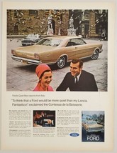 1966 Print Ad &#39;66 Ford Galaxie XL 2-Door Countess in Italy - £16.37 GBP