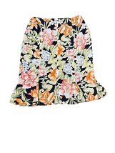 Talbots Women&#39;s Skirt Vintage Floral 100% Pure Silk Fully Lined Size 10 - £18.63 GBP