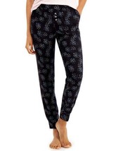 Alfani Womens Ultra Soft Knit Jogger Pajama Pants Size X-Small Color Black - £26.62 GBP