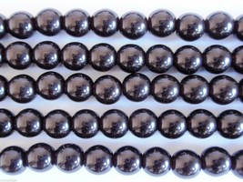 50 6mm Czech Round Beads: Brown Garnet - $1.94