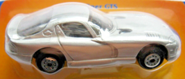 Dodge 1998 Viper GTS Silver Coupe Chrysler Maisto Die Cast Metal On Cut ... - $4.94