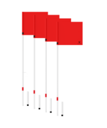 GCA Spring Soccer Corner Flag Set of 4, Red Pro Field - $44.99