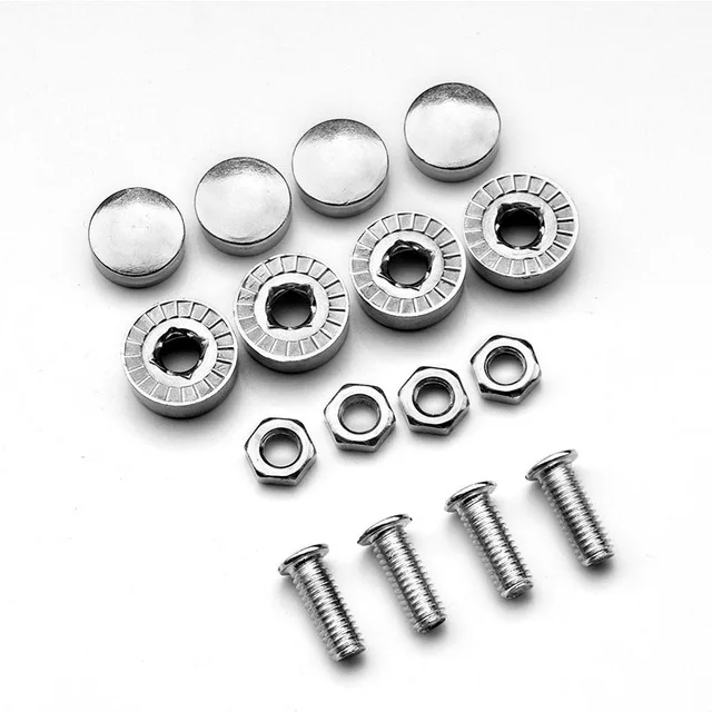 16X Car License Plate Bolts Fe Chrome Screws for  Forester XV  Corolla Avensis R - £57.63 GBP