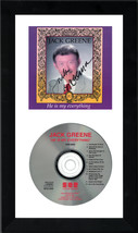 Jack Greene signed 1991 He is my everything Album Cover w/CD 6.5x12 Custom Frami - £77.83 GBP