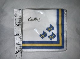 VTG Swedish Scandinavian Paper Napkins Package Swedens Flag #20 In Pack - $5.44